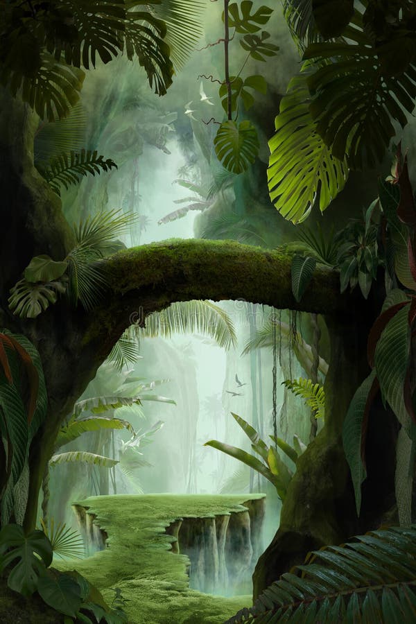 À l'intérieur d'un canyon mystique profond de jungle