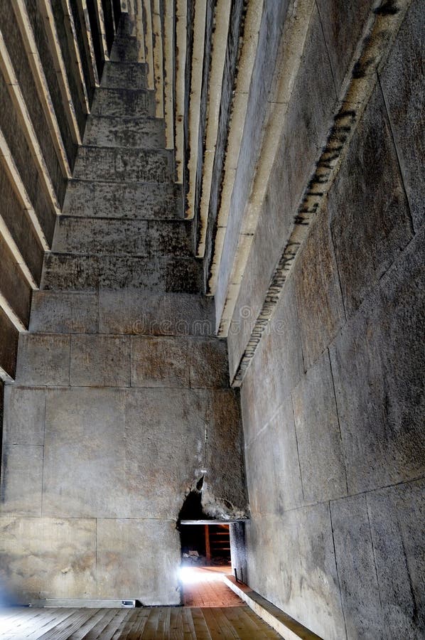 The burial chamber inside the Red Pyramid in Dahshur, Egypt. The burial chamber inside the Red Pyramid in Dahshur, Egypt.