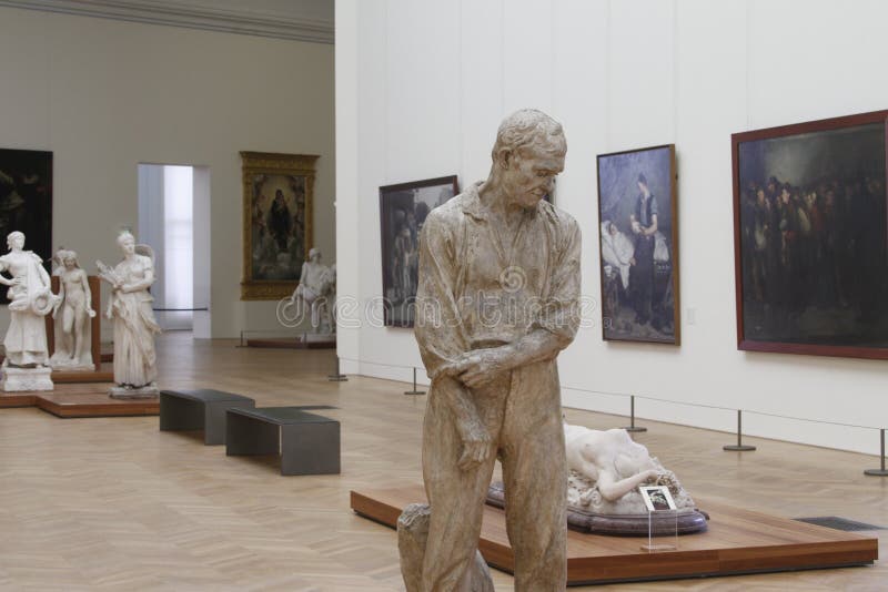 À l'intérieur du musée, Frances de Paris images libres de droits