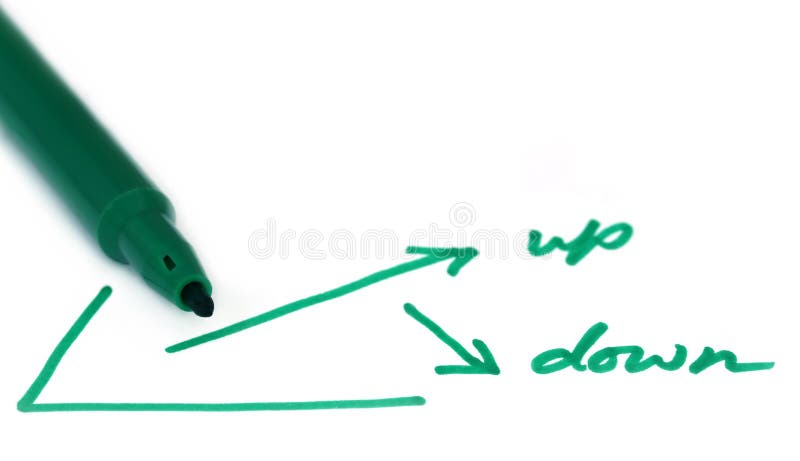 À travers le graphique comme concept d'affaires photographie stock libre de droits À travers le graphique comme concept d'affaires photographie stock libre de droits