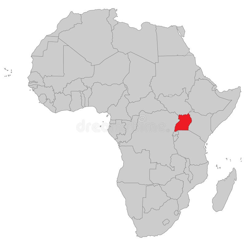 África - mapa político de África ilustração royalty free África - mapa político de África ilustração royalty free