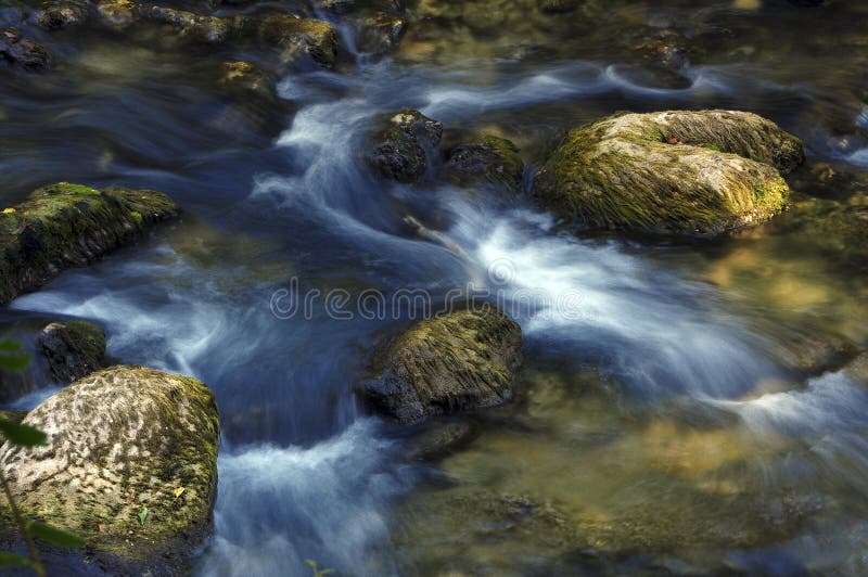 Água do borrão de movimento fotos de stock royalty free Água do borrão de movimento fotos de stock royalty free