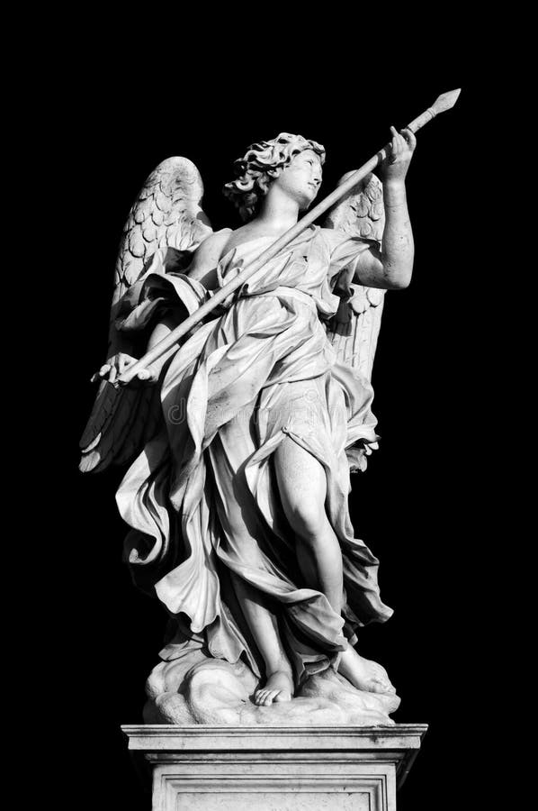 Ángel con la lanza foto de archivo libre de regalías Ángel con la lanza foto de archivo libre de regalías