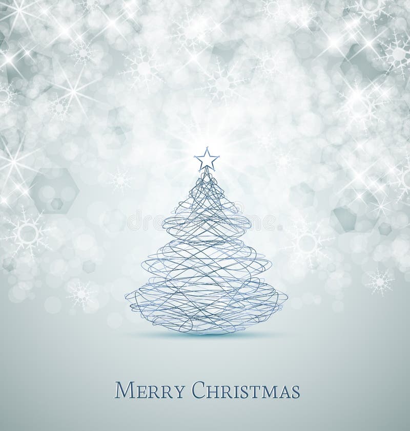 Árbol de navidad stock de ilustración