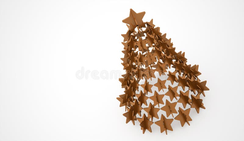 Árbol de navidad abstracto moderno con las estrellas rendidas ilustración del vector Árbol de navidad abstracto moderno con las estrellas rendidas ilustración del vector
