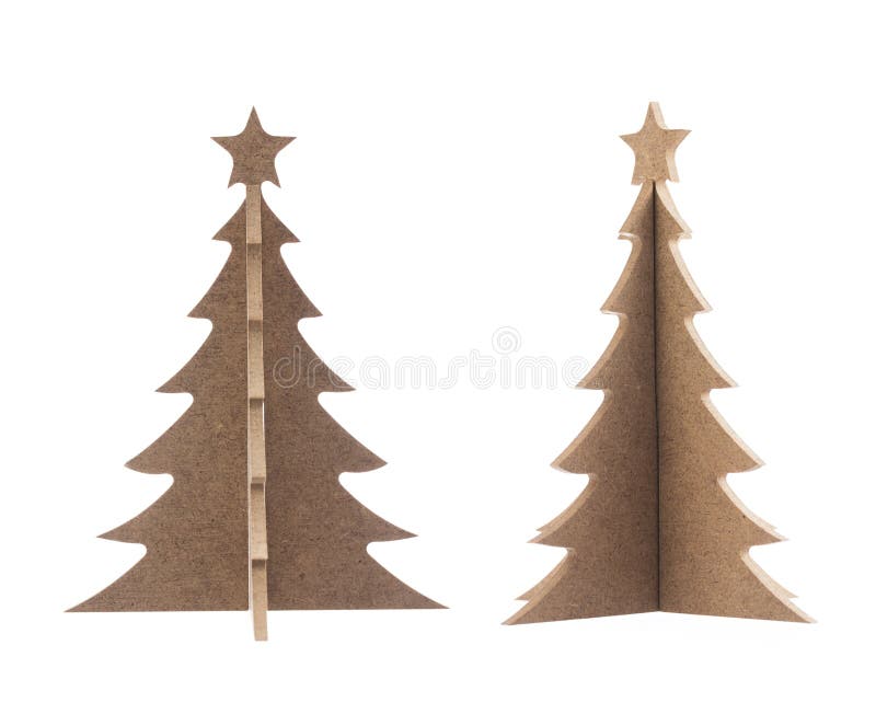 Árbol de navidad de madera con la estrella para la decoración aislada en blanco imagen de archivo libre de regalías Árbol de navidad de madera con la estrella para la decoración aislada en blanco imagen de archivo libre de regalías
