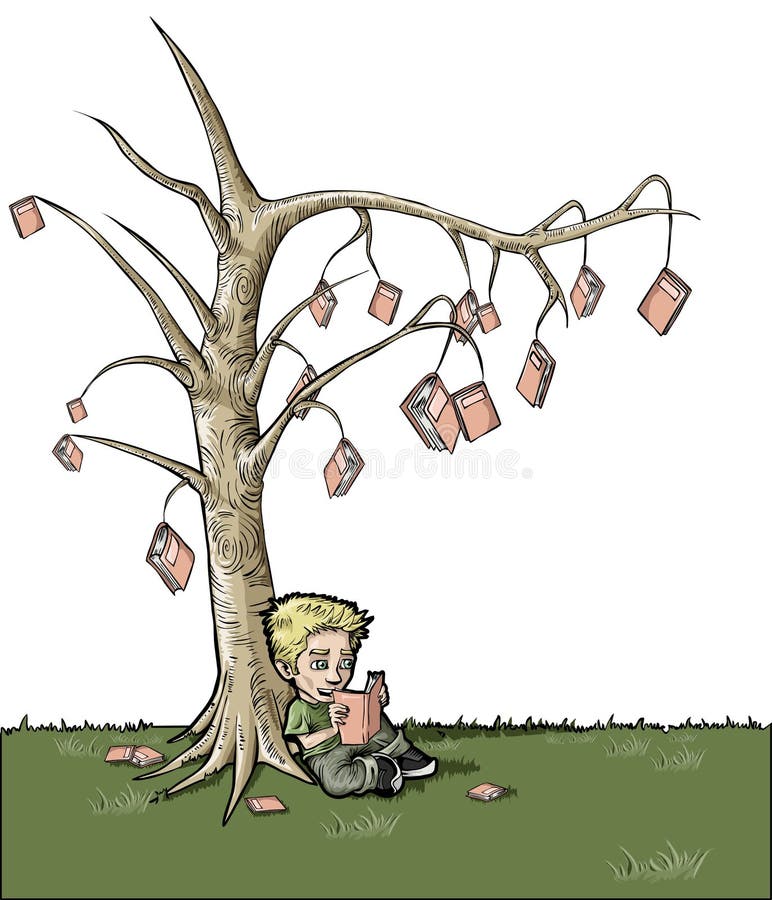 Download Árbol del libro stock de ilustración. Ilustración de expresión - 7151670