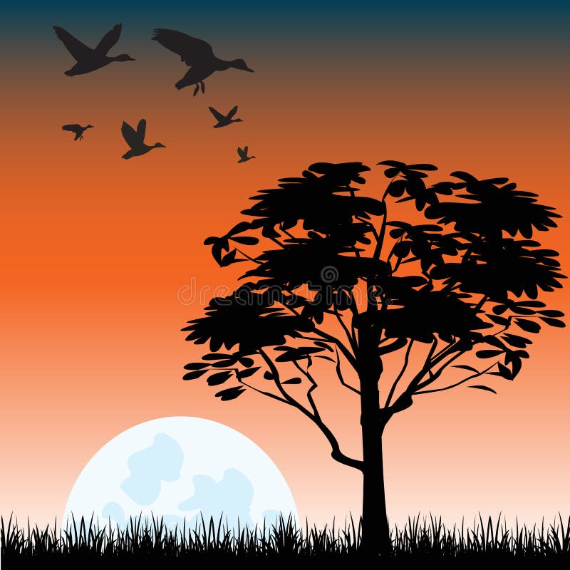 Árbol solitario libre illustration Árbol solitario libre illustration