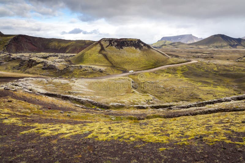 Área de Landmannalaugar, Islandia del sur fotografía de archivo Área de Landmannalaugar, Islandia del sur fotografía de archivo