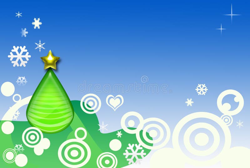 An abstract christmas tree in a modern background ready for next festivity. An abstract christmas tree in a modern background ready for next festivity