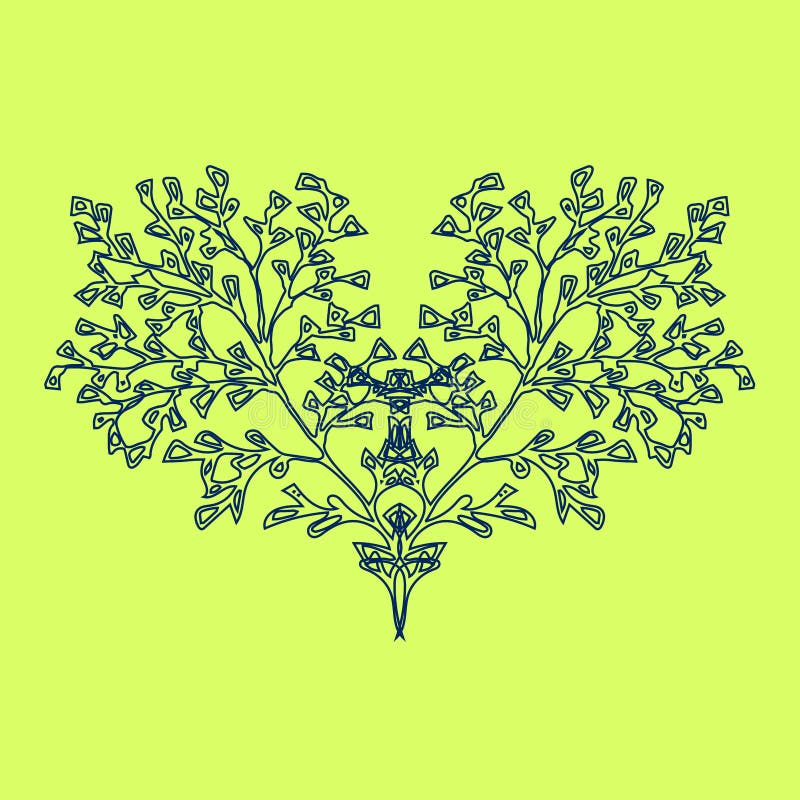 Árvore, coração de florescência ilustração royalty free Árvore, coração de florescência ilustração royalty free