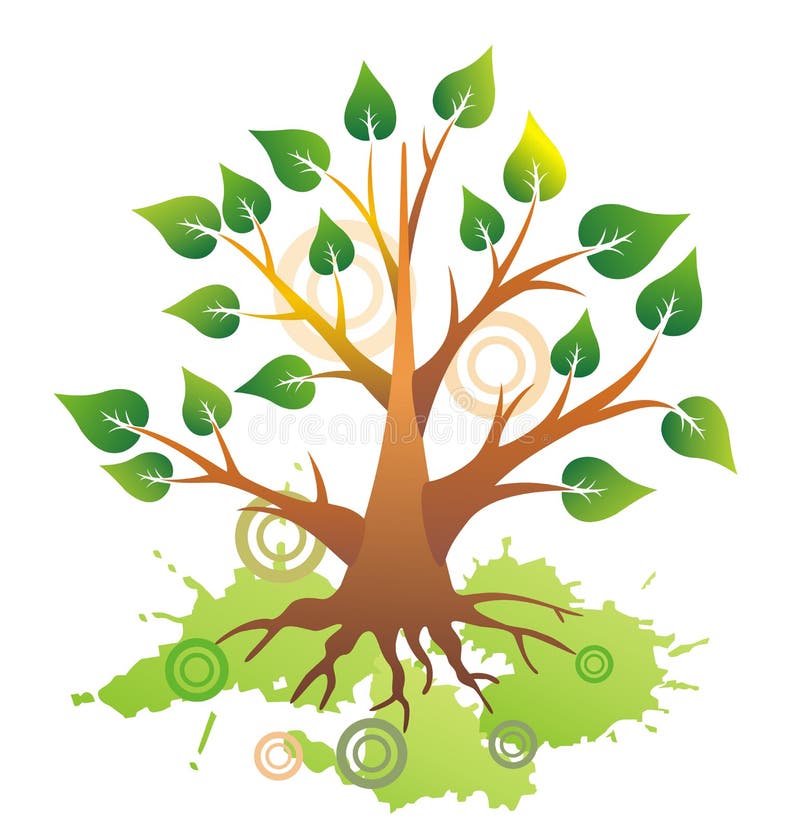 Árvore da felicidade ilustração royalty free