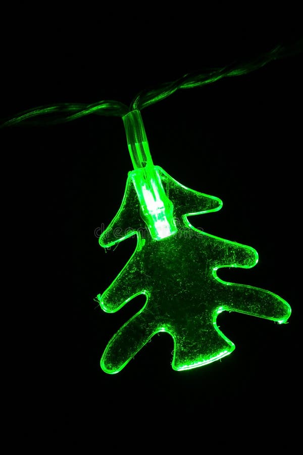 Árvore de Natal iluminada fotos de stock