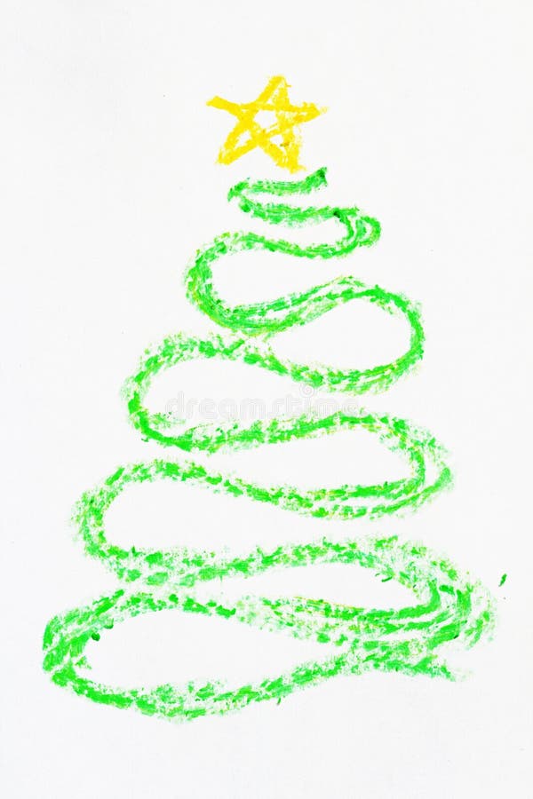 Árvore de Natal de cera fotografia de stock