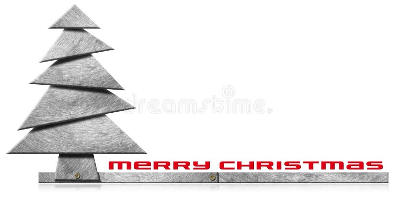 Árvore de Natal metálica e estilizado ilustração royalty free Árvore de Natal metálica e estilizado ilustração royalty free