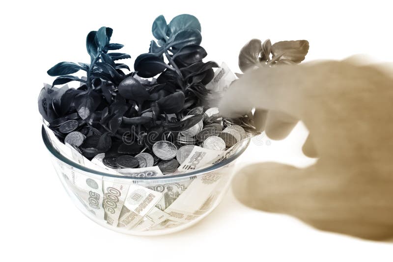 Árvore do dinheiro imagens de stock royalty free Árvore do dinheiro imagens de stock royalty free