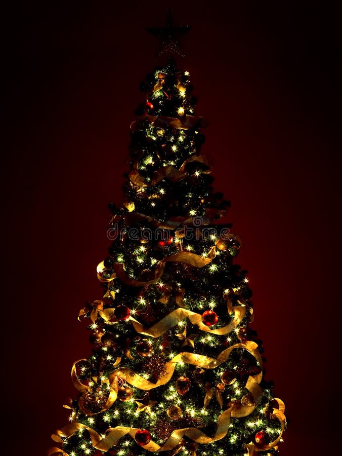 Árvore de Natal e Presentes imagens de stock