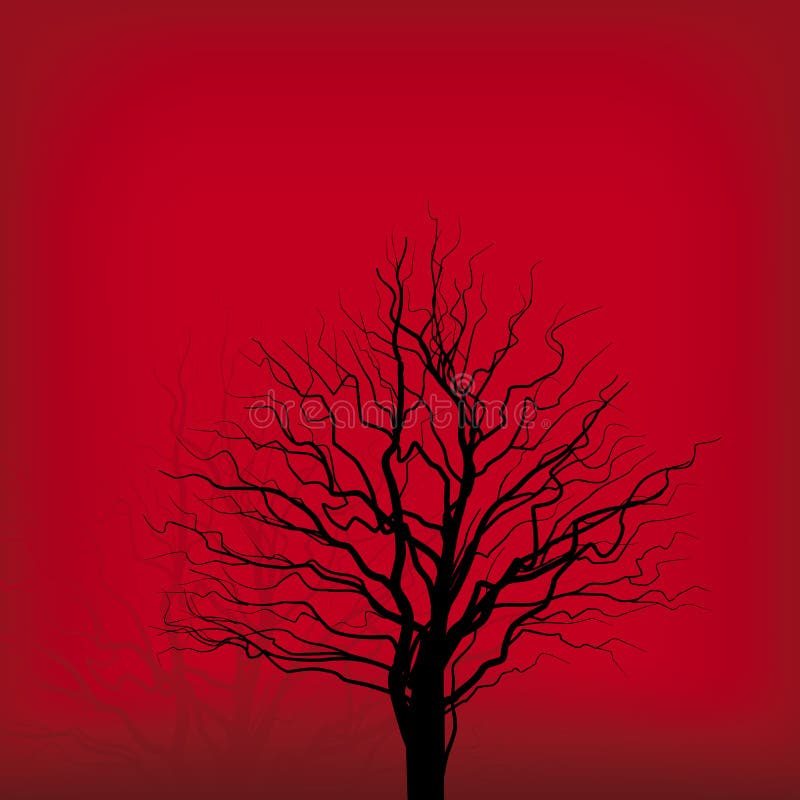 Árvore no vermelho (vetor)