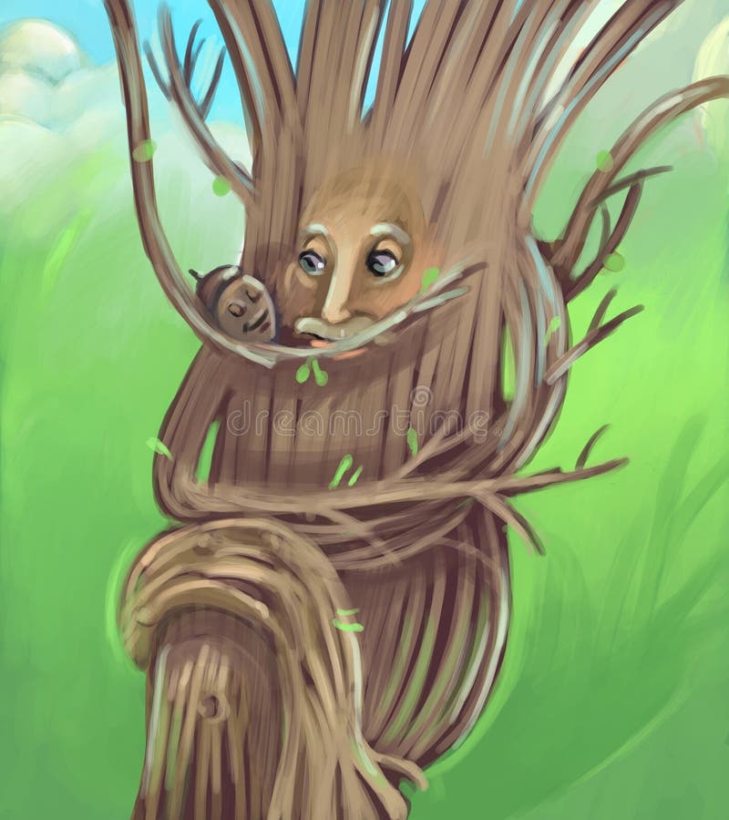 Árvore velha ilustração royalty free Árvore velha ilustração royalty free
