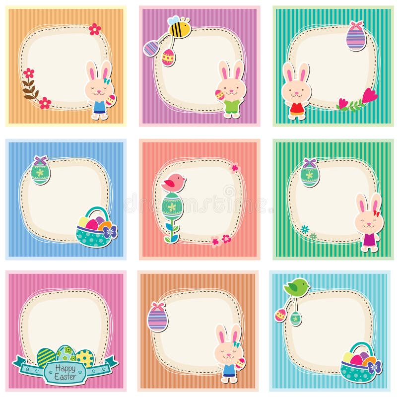 Sweet and cute easter cards