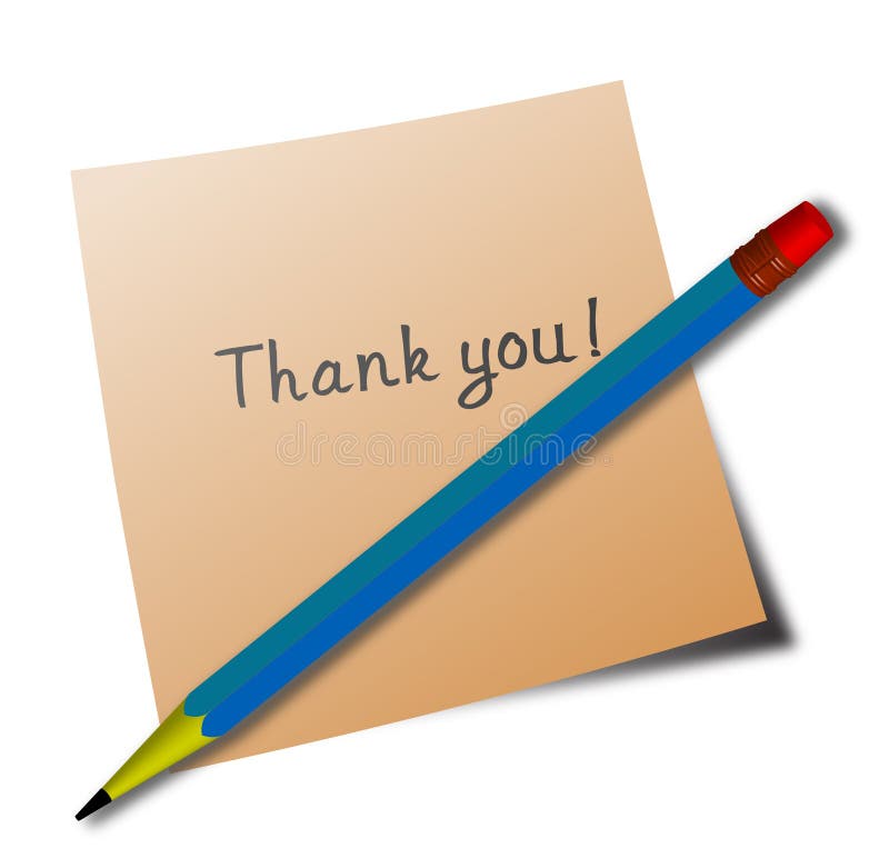 Thank You Note Blank Stock Illustrations 353 Thank You Note Blank
