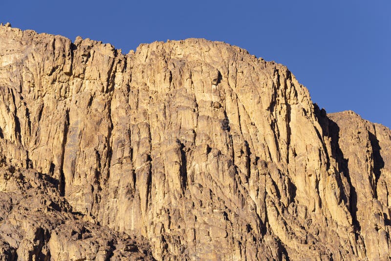 Ägypten Berg Sinai Morgens Im Hellen Sonnenschein Berg Horeb, Gabal