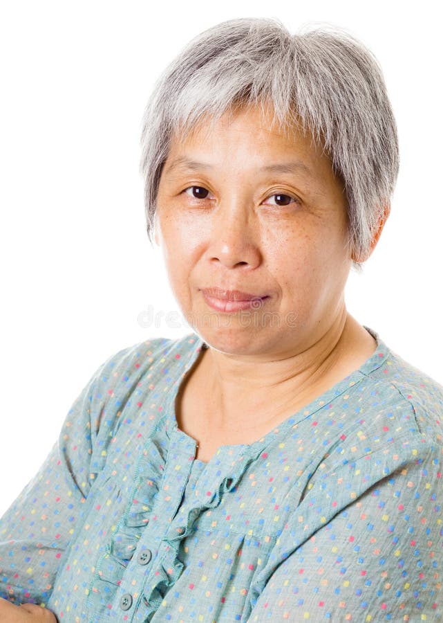 Äldre asiatisk kvinna