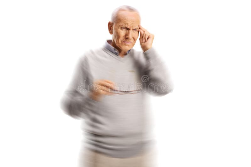 Ältere Menschen schwindelig stockbilder