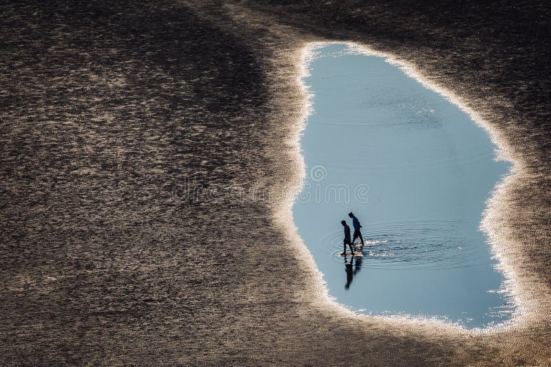Ältere Paare, die auf den Strand gehen stockfotografie Ältere Paare, die auf den Strand gehen stockfotografie