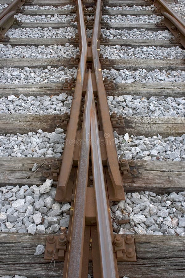 Ändernde Eisenbahnspuren lizenzfreie stockfotografie Ändernde Eisenbahnspuren lizenzfreie stockfotografie