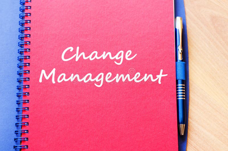 Änderungsmanagement schreiben auf Notizbuch stockbilder Änderungsmanagement schreiben auf Notizbuch stockbilder