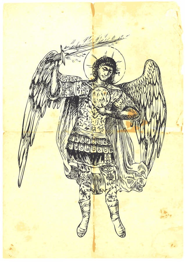 Archangel URIEL - hand-drawn (with good precision level of detail), a series of four archangels. The other three also in the portfolio. Archangel URIEL - hand-drawn (with good precision level of detail), a series of four archangels. The other three also in the portfolio.