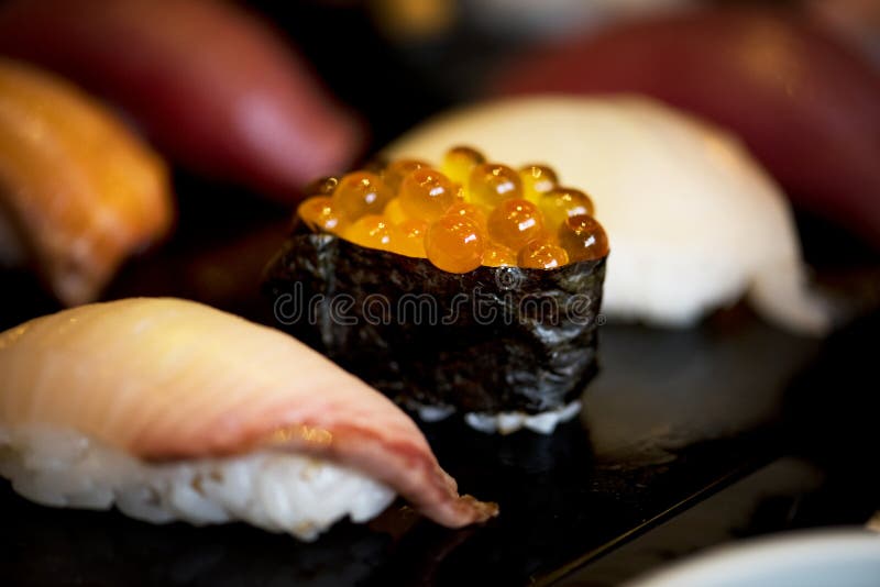 Äta för japansk mat för sushi sunt royaltyfria bilder Äta för japansk mat för sushi sunt royaltyfria bilder