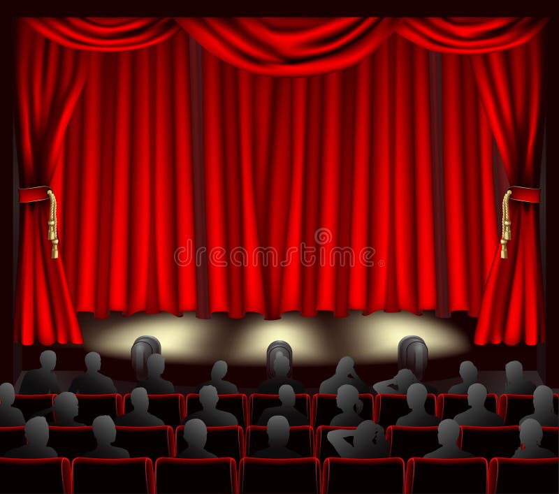 åhöraretheatre royaltyfri illustrationer åhöraretheatre royaltyfri illustrationer