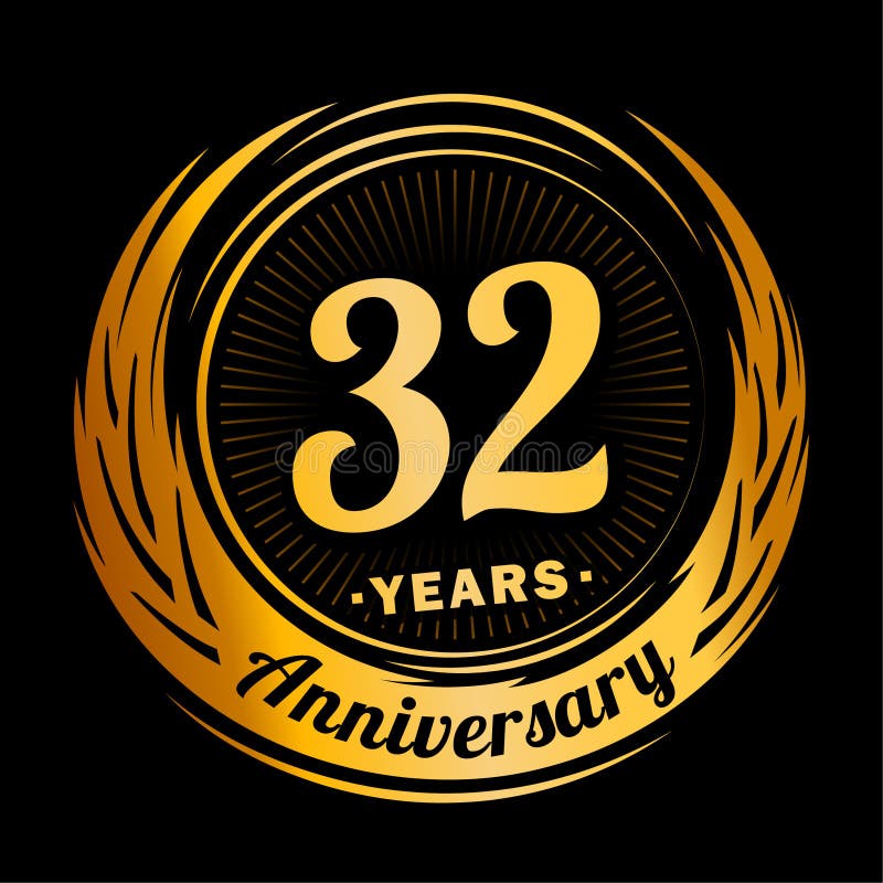 32 years anniversary celebration design template. Thirty-two years celebrating vector and illustration. Thirty-second year anniversary celebration logo. 32years logo. 32 years anniversary celebration design template. Thirty-two years celebrating vector and illustration. Thirty-second year anniversary celebration logo. 32years logo.