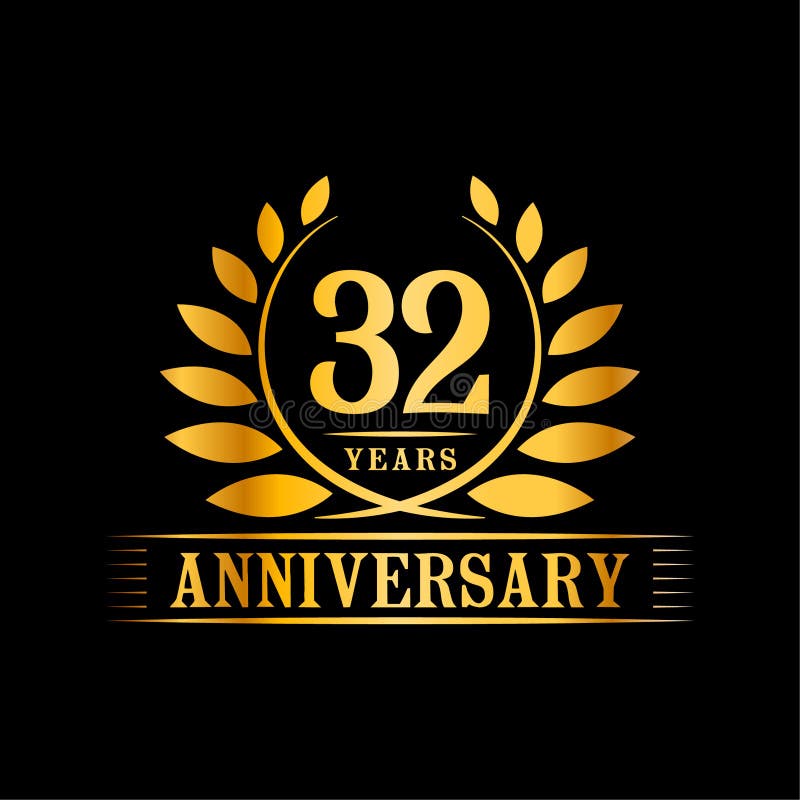 32 years anniversary celebration design template. Thirty-two years vector and illustration logo. Thirty-second years anniversary celebration logo. 32years logo. 32 years anniversary celebration design template. Thirty-two years vector and illustration logo. Thirty-second years anniversary celebration logo. 32years logo.