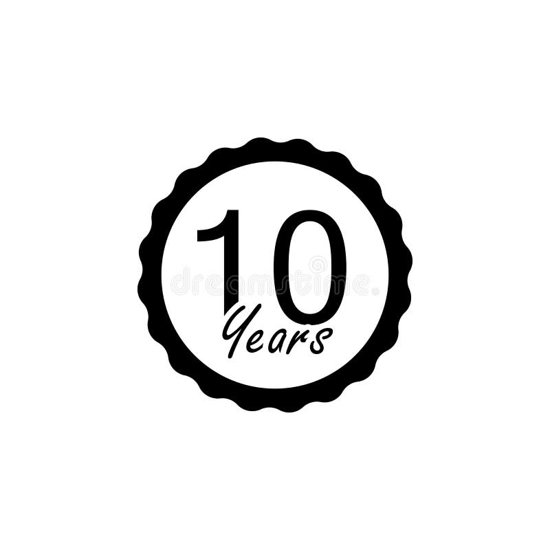 10 år årsdagtecken Beståndsdel av årsdagtecknet Högvärdig kvalitets- symbol för grafisk design Tecken och symbolsamlingssymbol fö royaltyfri illustrationer 10 år årsdagtecken Beståndsdel av årsdagtecknet Högvärdig kvalitets- symbol för grafisk design Tecken och symbolsamlingssymbol fö royaltyfri illustrationer