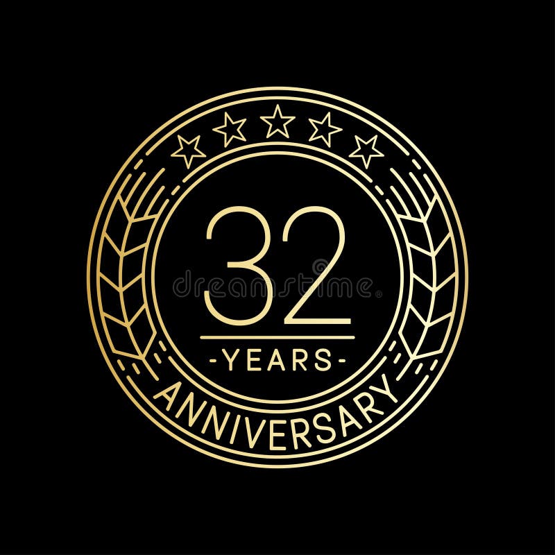 32 years anniversary celebration design template. Thirty-two years vector and illustration logo. Thirty-second anniversary celebration logo. 32years logo. 32 years anniversary celebration design template. Thirty-two years vector and illustration logo. Thirty-second anniversary celebration logo. 32years logo.