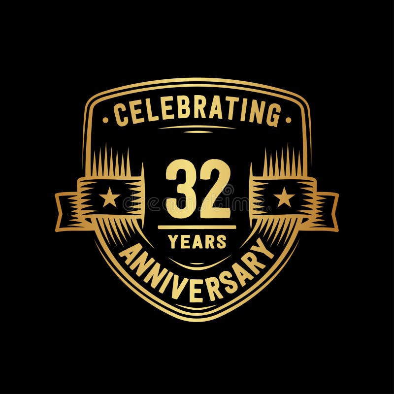 32 years anniversary celebration design template. 32nd celebrating vector and illustration. 32 years logo design. 32 years anniversary celebration design template. 32nd celebrating vector and illustration. 32 years logo design.