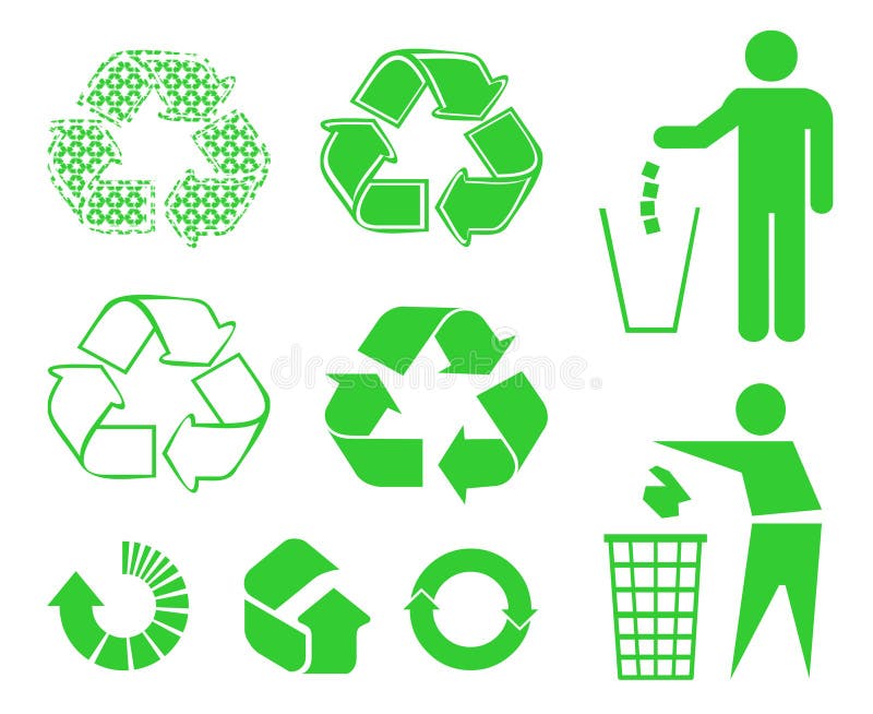 Recycle signs vector illustration wallpaper. Recycle signs vector illustration wallpaper