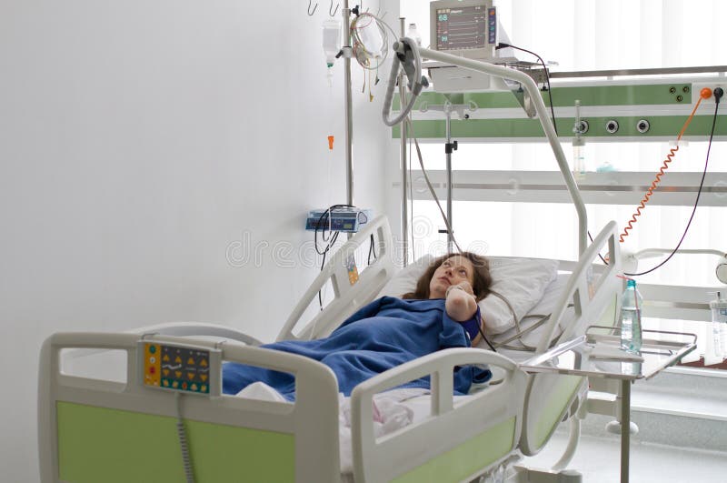 Patient i tillfrisknande royaltyfria foton