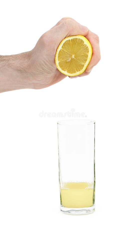 Åtstramningcitronjuice arkivfoto Åtstramningcitronjuice arkivfoto