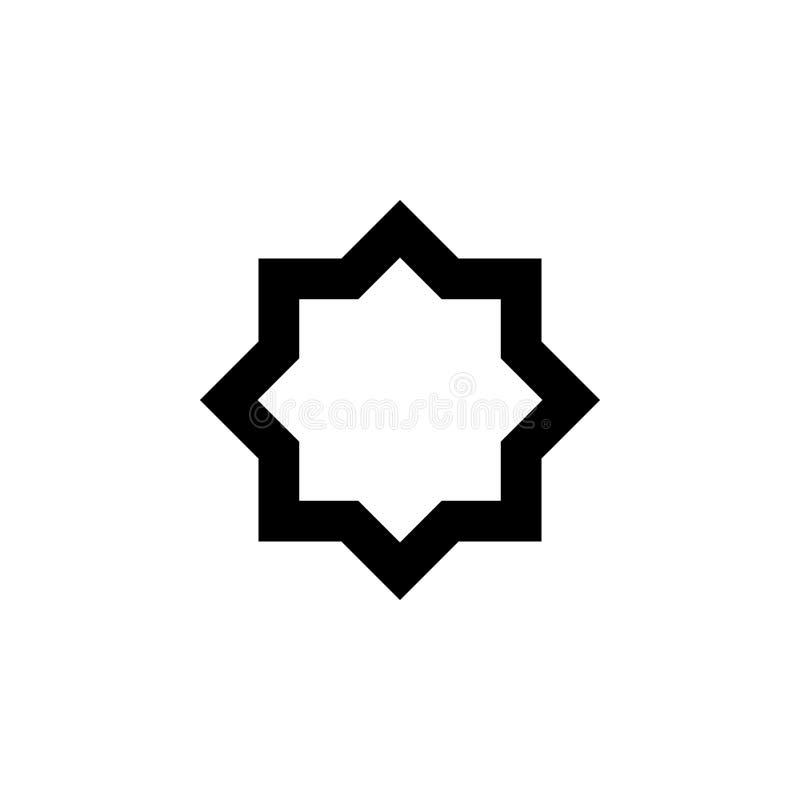 Åtta-pekad stjärnasymbol Beståndsdel av den religiösa kultursymbolen Högvärdig kvalitets- symbol för grafisk design Tecken översi royaltyfri illustrationer Åtta-pekad stjärnasymbol Beståndsdel av den religiösa kultursymbolen Högvärdig kvalitets- symbol för grafisk design Tecken översi royaltyfri illustrationer