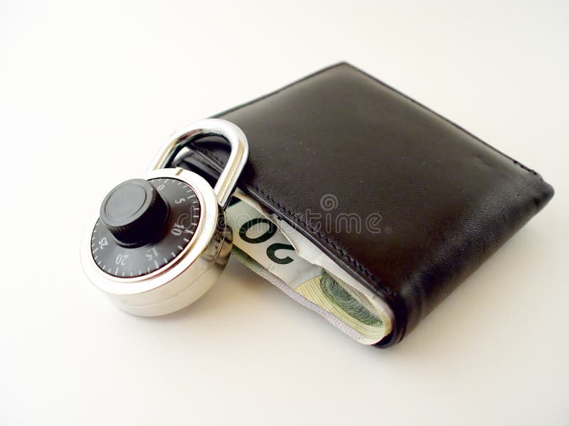 I tuoi soldi sono al sicuro? immagine stock libera da diritti