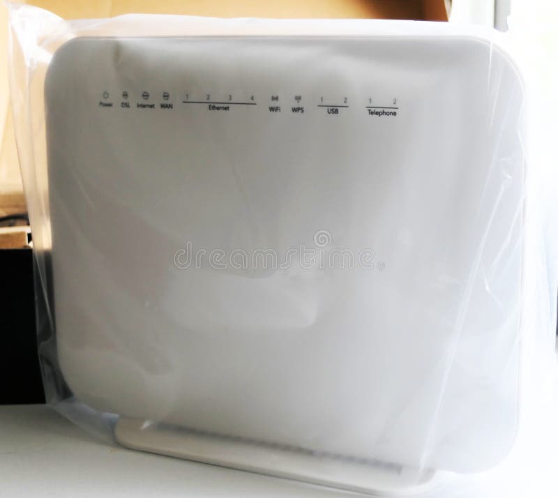 Generic wifi router for fast internet broadband connection royalty free stock photography