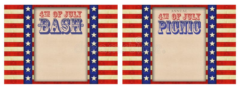 4th of July BBQ Picnic Invitation. 4th of July BBQ Picnic Invitation