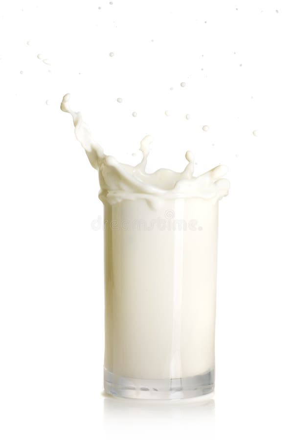 Éclaboussement du verre de lait images stock Éclaboussement du verre de lait images stock