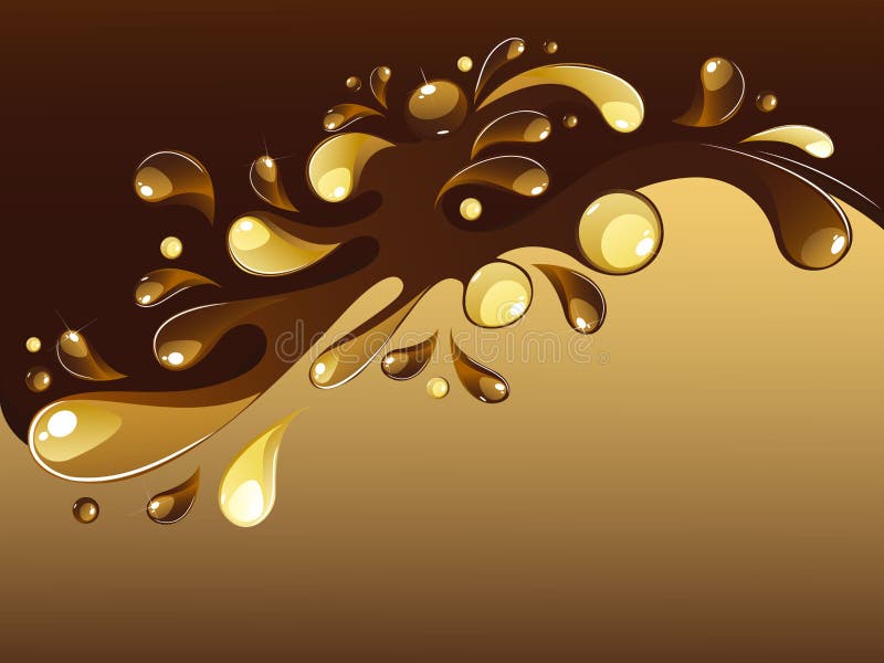 Vector of white and dark chocolate splash. Vector of white and dark chocolate splash