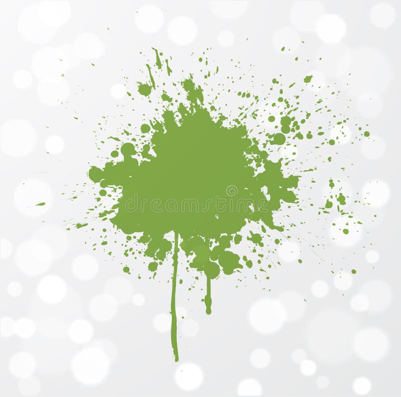 Abstract grunge splash of greenery - color of the year. Vector illustration. Abstract grunge splash of greenery - color of the year. Vector illustration