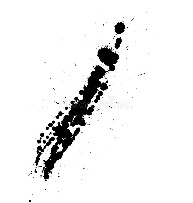 Éclaboussure noire de peinture illustration stock Éclaboussure noire de peinture illustration stock